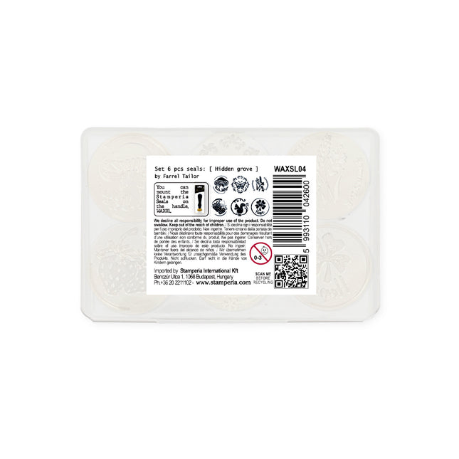 Set  6 pcs seals diam cm  2,5 - Grove