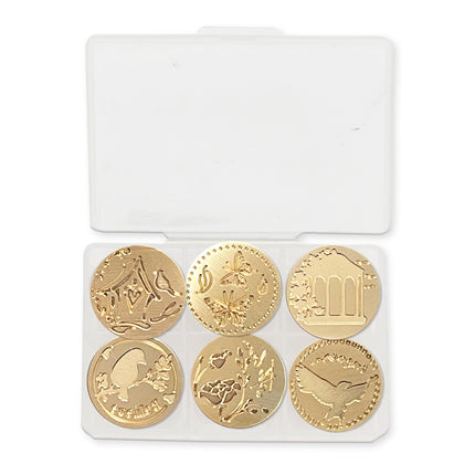 Set  6 pcs seals diam cm  2,5 - House of Roses