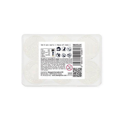 Set  6 pcs seals diam cm  2,5 - House of Roses