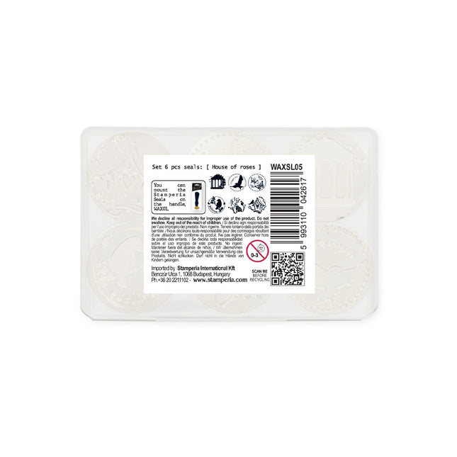 Set  6 pcs seals diam cm  2,5 - House of Roses