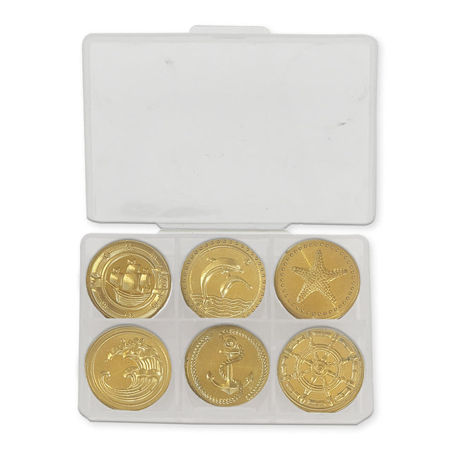 Set  6 pcs seals diam cm  2,5 - Sea