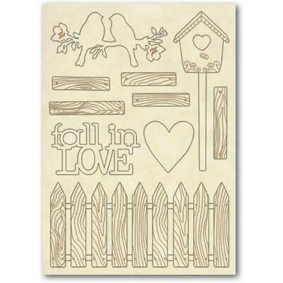 Wooden frames A5 size -Fall in Love