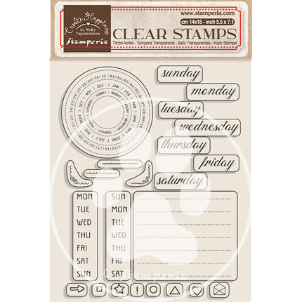 Acrylic stamp cm 14x18 - Create Happiness Christmas weekly planner