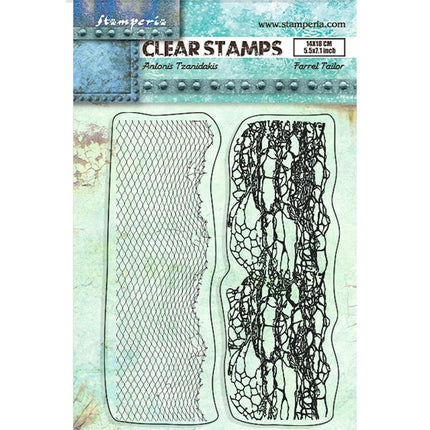 Acrylic stamp cm 14x18 - Songs of the Sea double border