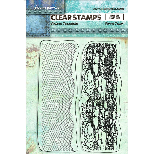 Acrylic stamp cm 14x18 - Songs of the Sea double border