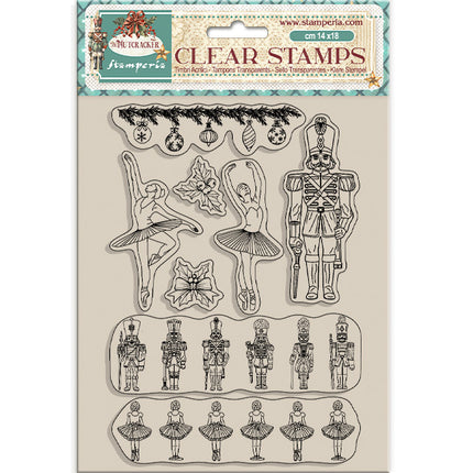 Acrylic stamp cm 14x18 - The Nutcracker ballet and soldiers