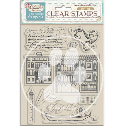 Acrylic stamp cm 14x18 - Venice City of Art elements