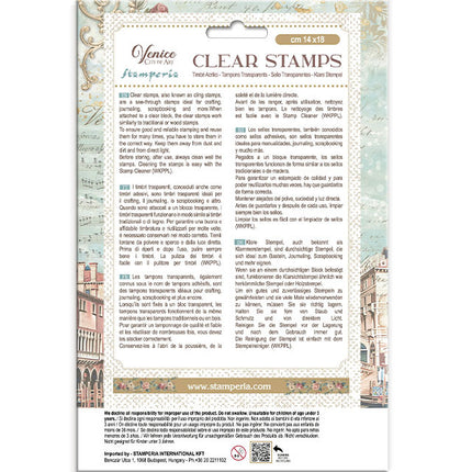 Acrylic stamp cm 14x18 - Venice City of Art elements