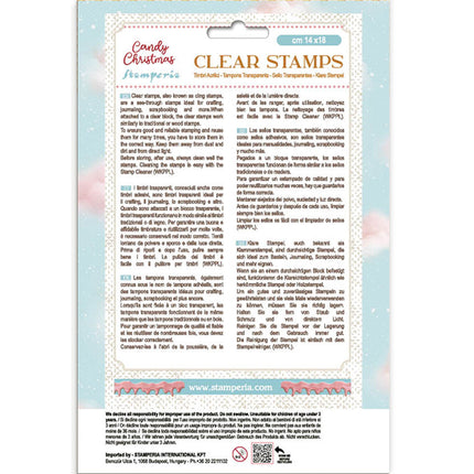 Acrylic stamp cm 14x18 - Candy Christmas Candy Land