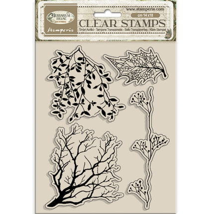 Acrylic stamp cm 14x18 - Herbarium Silvae tree branches