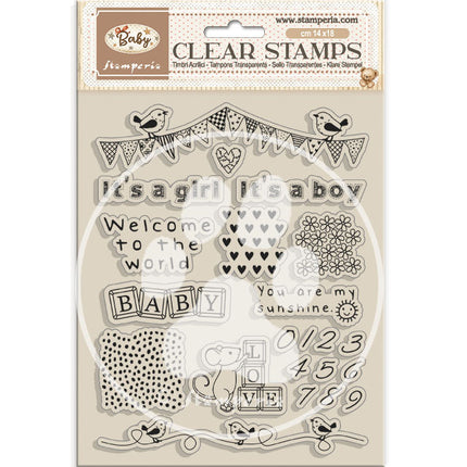 Acrylic stamp cm 14x18 - Baby