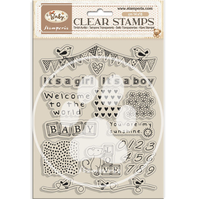 Acrylic stamp cm 14x18 - Baby