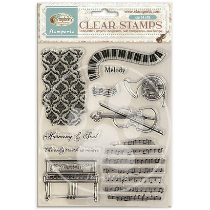Decorative Acrylic stamp design for Art and Craft cm 14x18 - Symphony