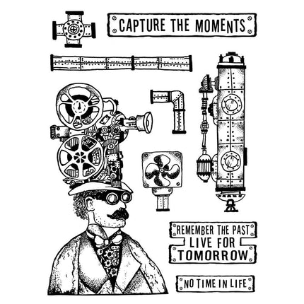 Mixed Media Stamp cm. 15x20 - Capture the moment