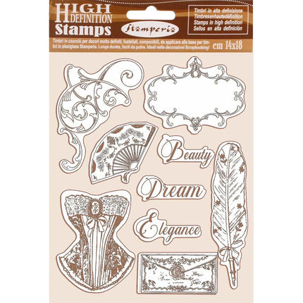HD Natural Rubber Stamp  cm.14x18 Princess