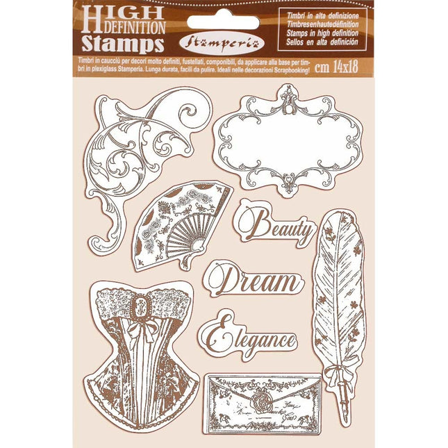 HD Natural Rubber Stamp  cm.14x18 Princess