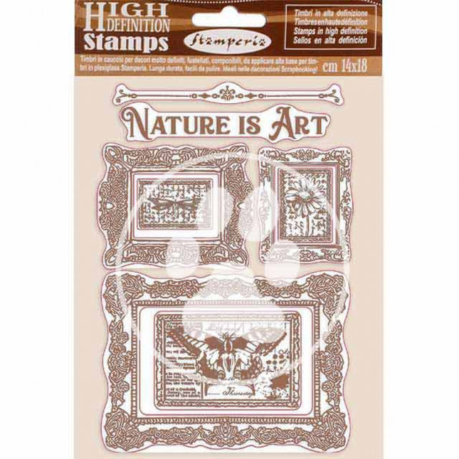 HD Natural Rubber Stamp 14x18 cm - Nature is Art frames