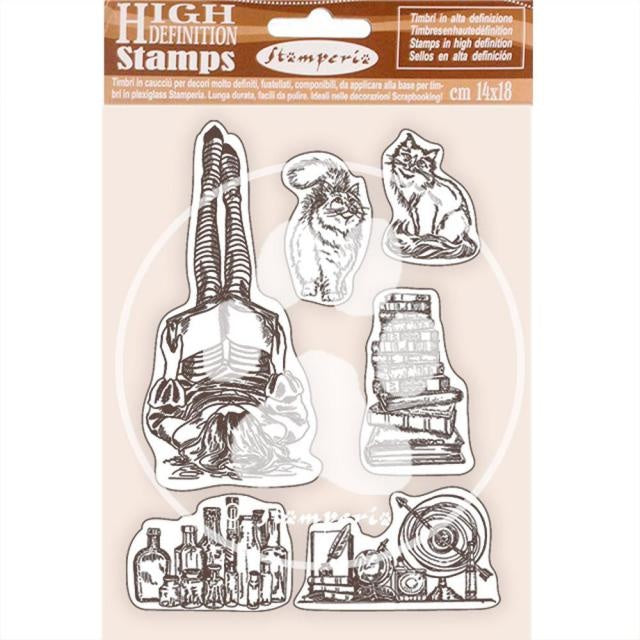 HD Natural Rubber Stamp cm 14x18 - Lady Vagabond Lifestyle air ship