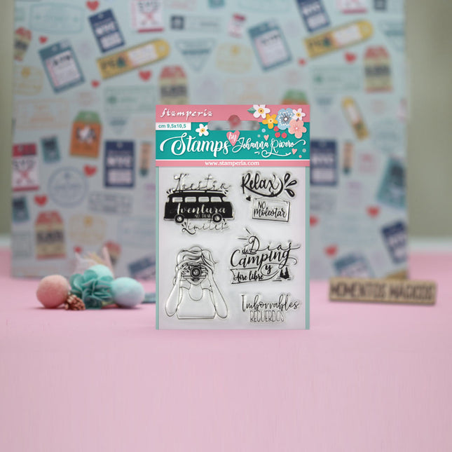 Acrylic stamp cm. 9,5x10,5 Aventura