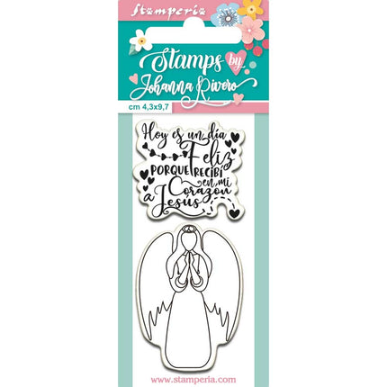 Acrylic stamp cm. 4,3x9,7 Angel