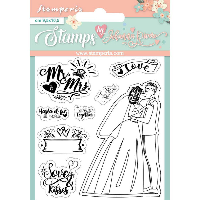 Acrylic stamp cm. 9,5x10,5 Mr and Mrs
