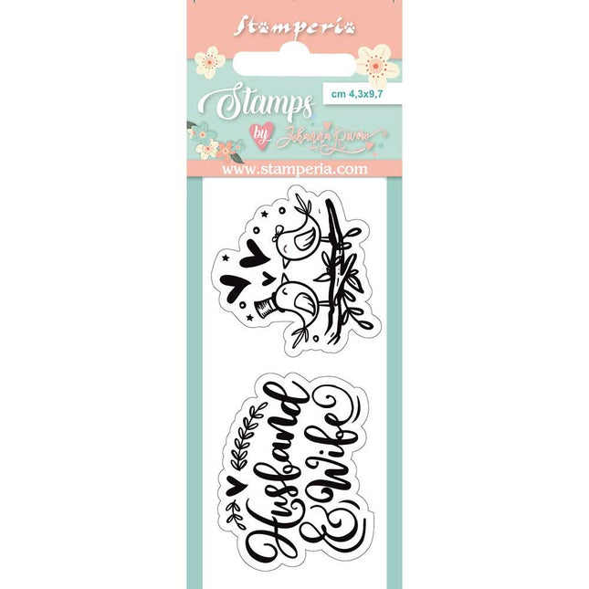 Acrylic stamp cm. 4,3x9,7 Birds