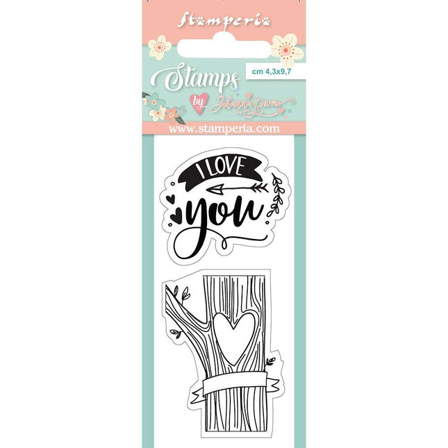 Acrylic stamp cm. 4,3x9,7 I love you